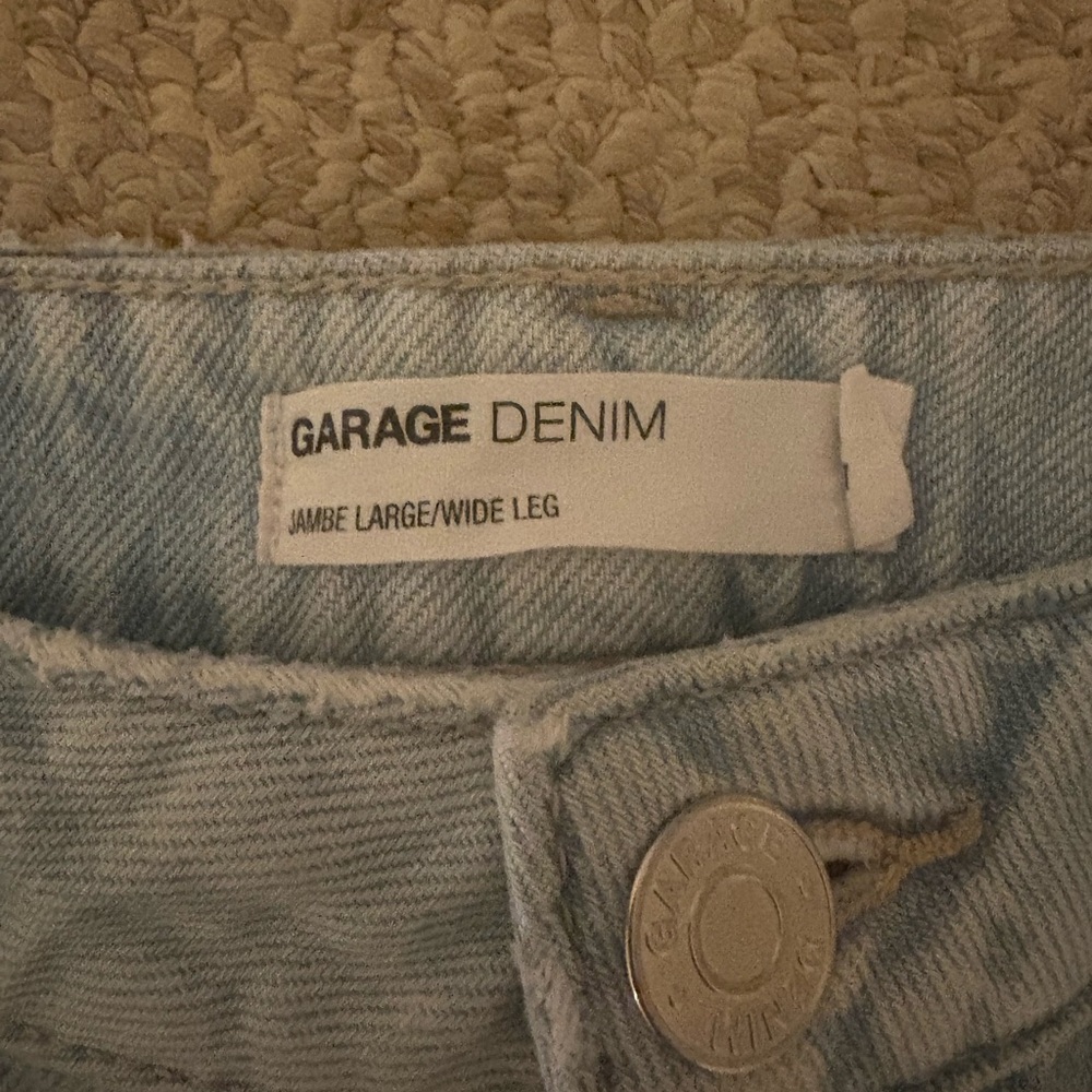 Garage Wide Leg Light Blue Jeans - Picture 2 of 4